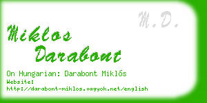 miklos darabont business card